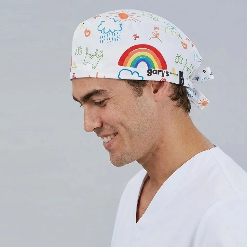Gary's Calot Chirurgien Tout Va Bien Arc-en-ciel Microfibre
