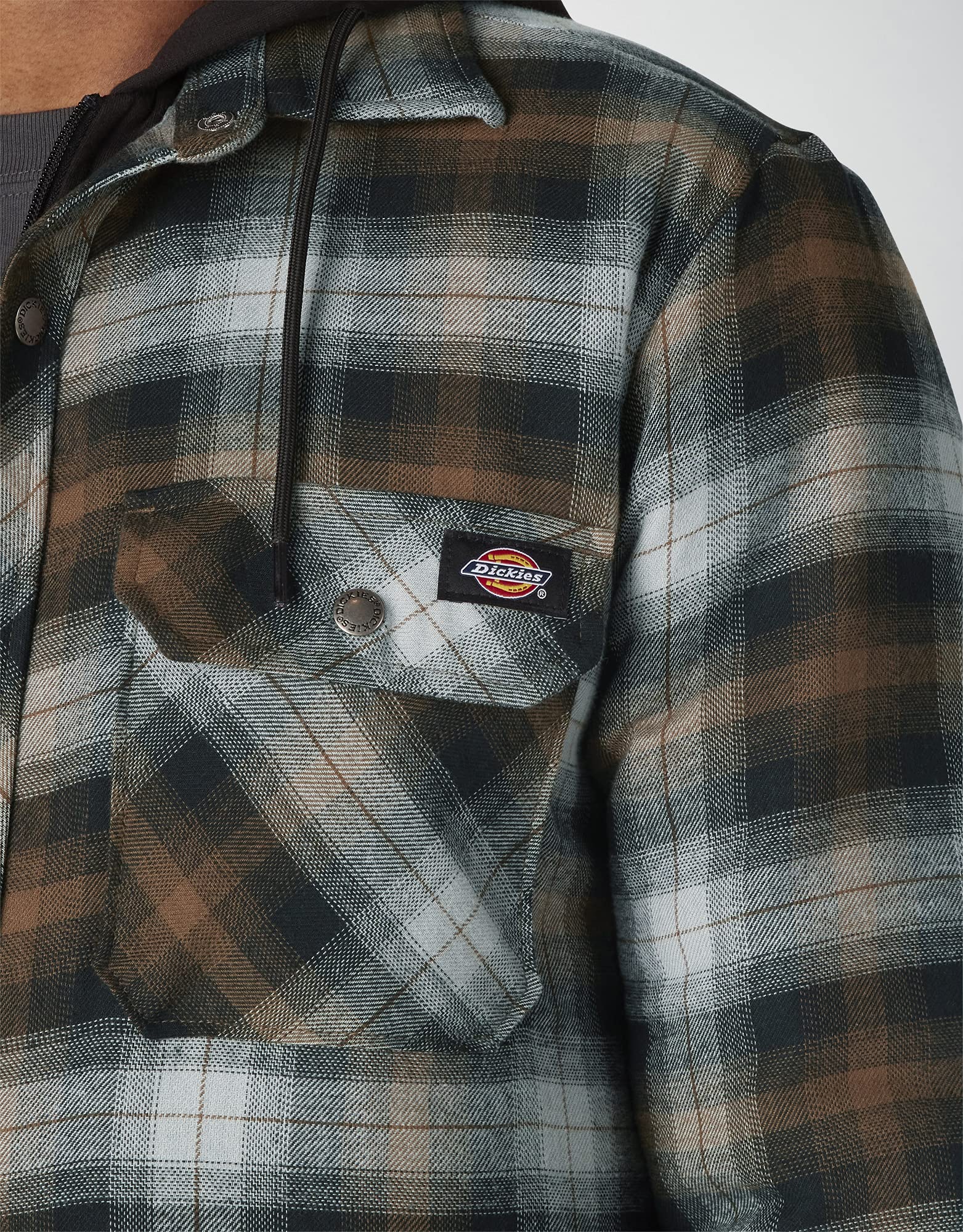 Dickies veste flanelle à capuche doublée fleece homme