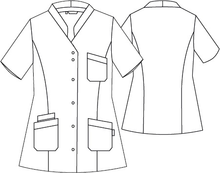 Gary's Oporto blouse médicale femme blanche pressions taille M