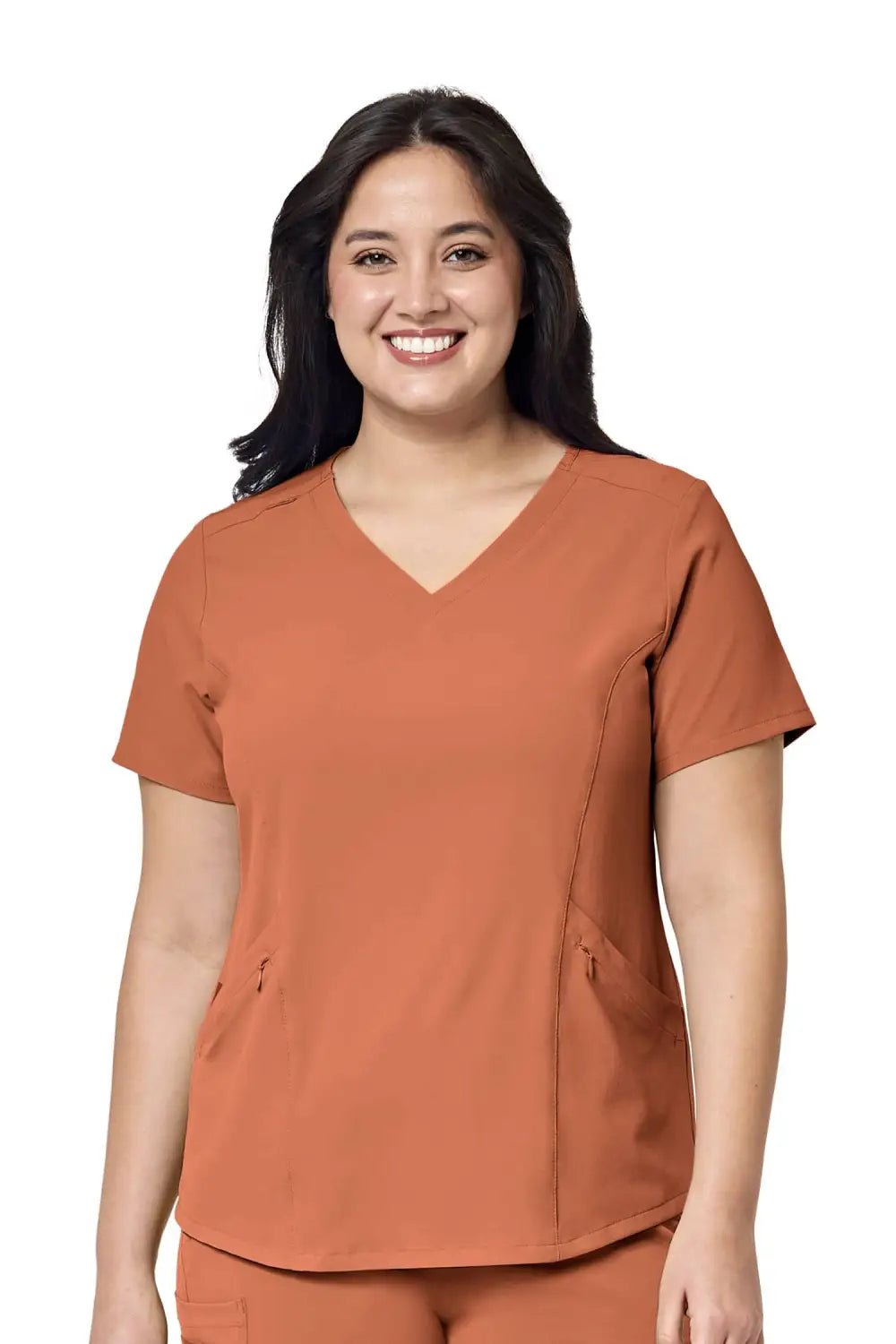 Aelin EMMA Renew tunique médicale femme marron 4 poches
