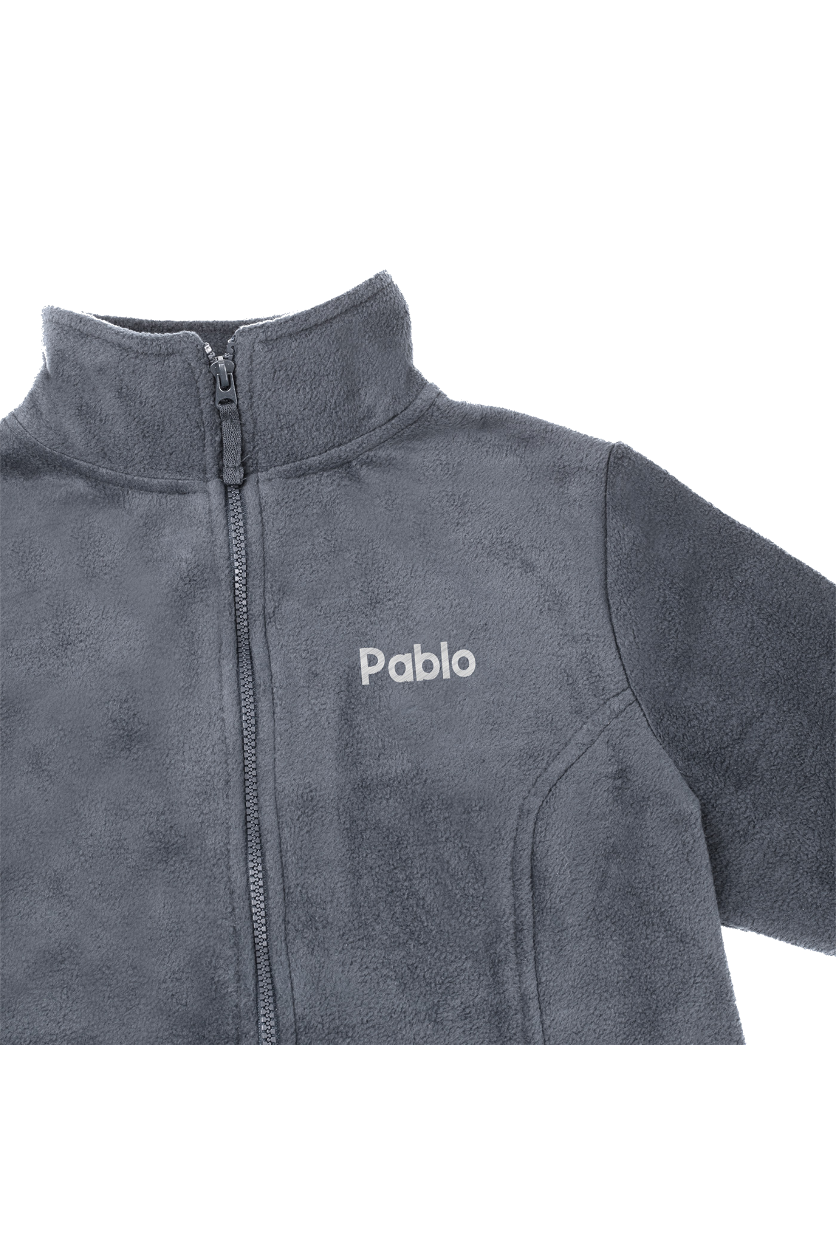 Enfermania Ropa polaire homme dentiste gris brodé