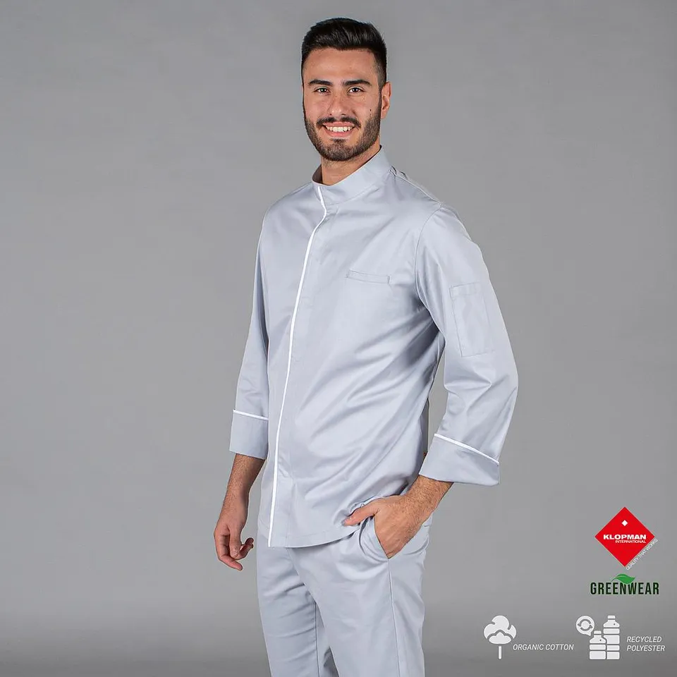 GARY'S Beltran Veste Cuisine Gris Perla Recyclé
