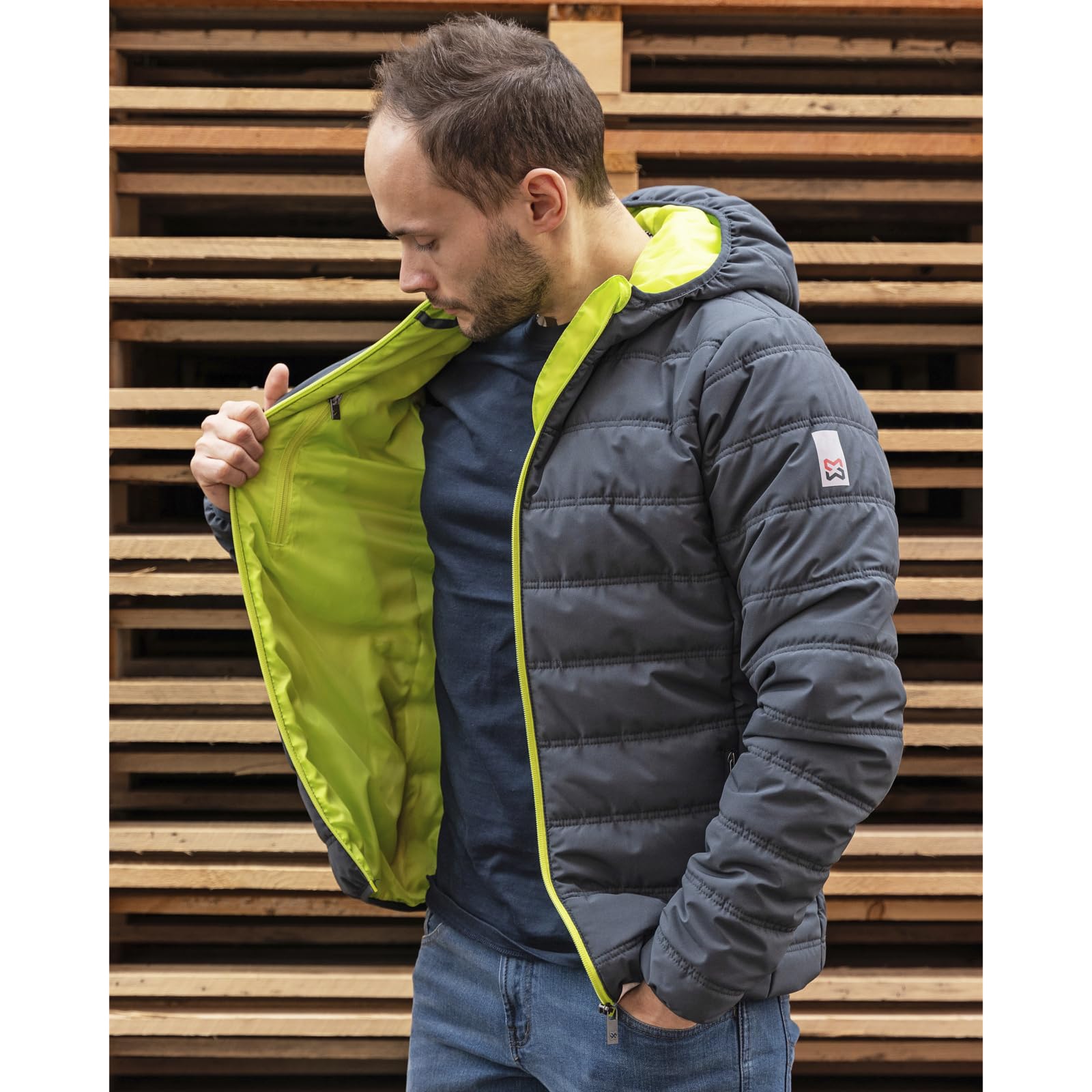 Würth MODYF Star Moon Blouson de travail matelassé S anthracite/lime