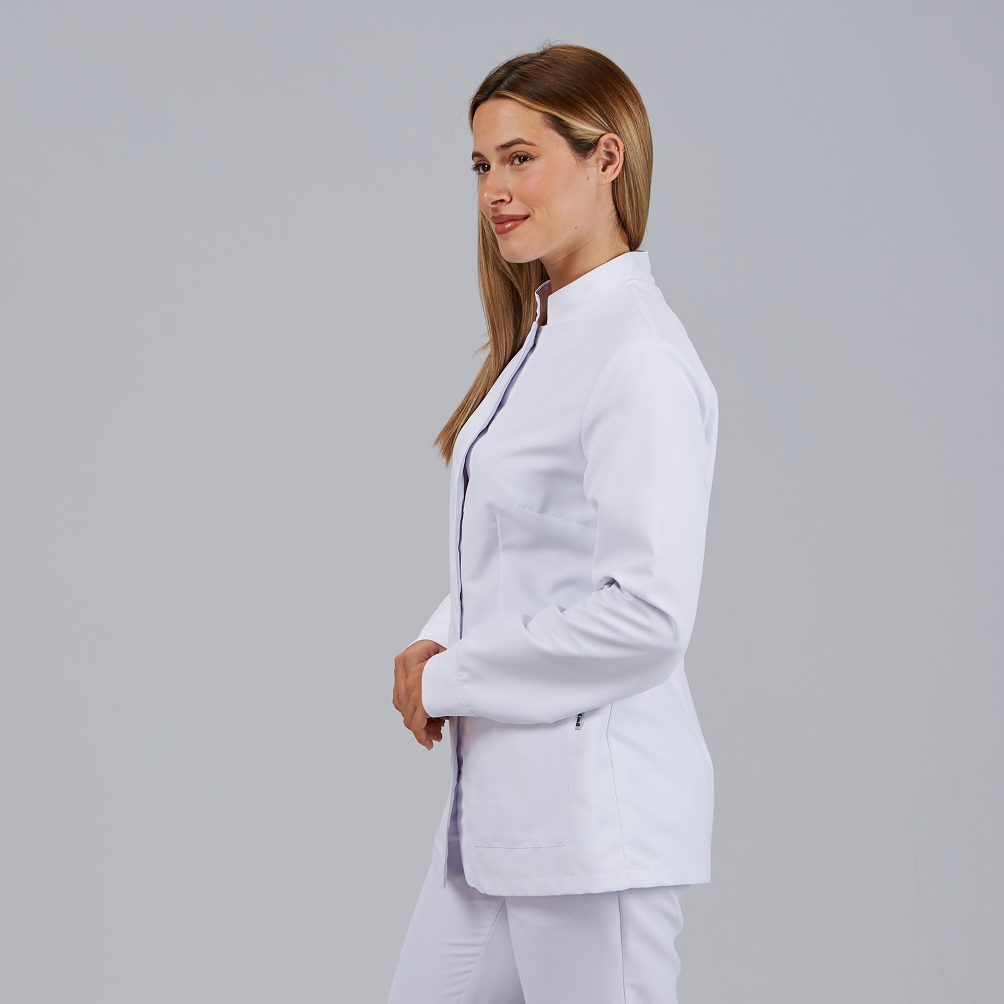 Gary's Katia blouse médicale blanche femme manches longues