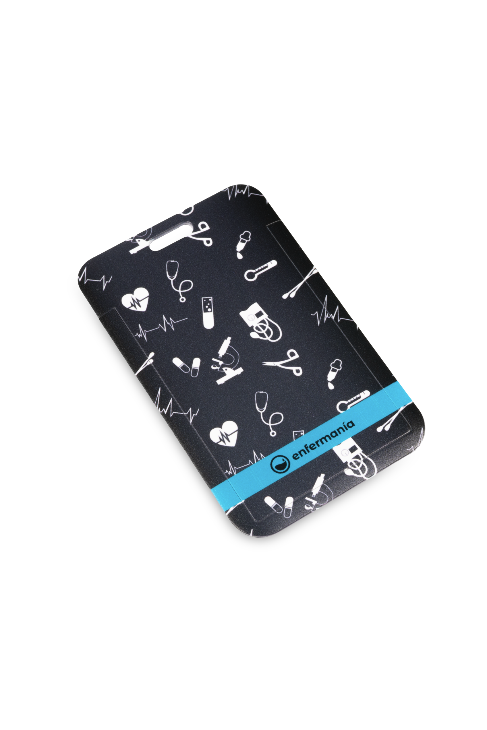 Enfermania Black Collection tour de cou porte-badge noir