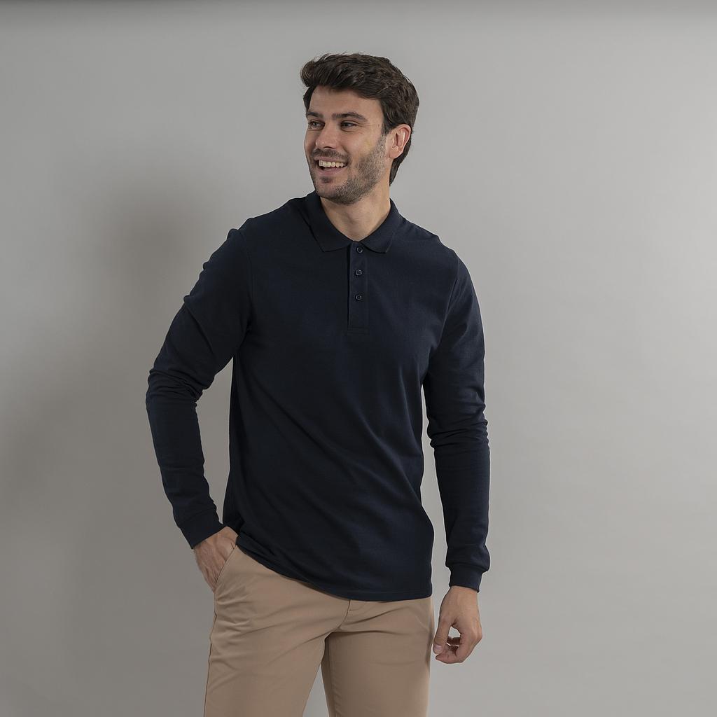 GARY'S Bellver polo homme noir M coton 3 boutons