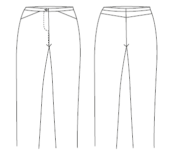 GARY'S Pantalon Médical Femme Noir Poches Coton Stretch