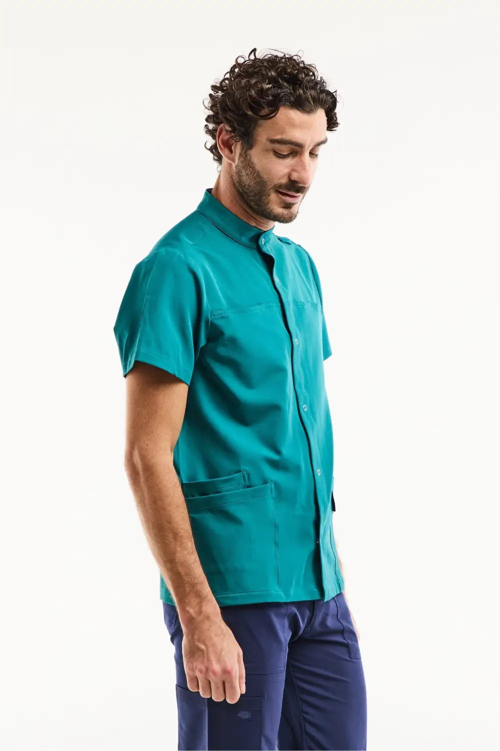 Aelin Noah blouse médicale homme vert turquoise stretch