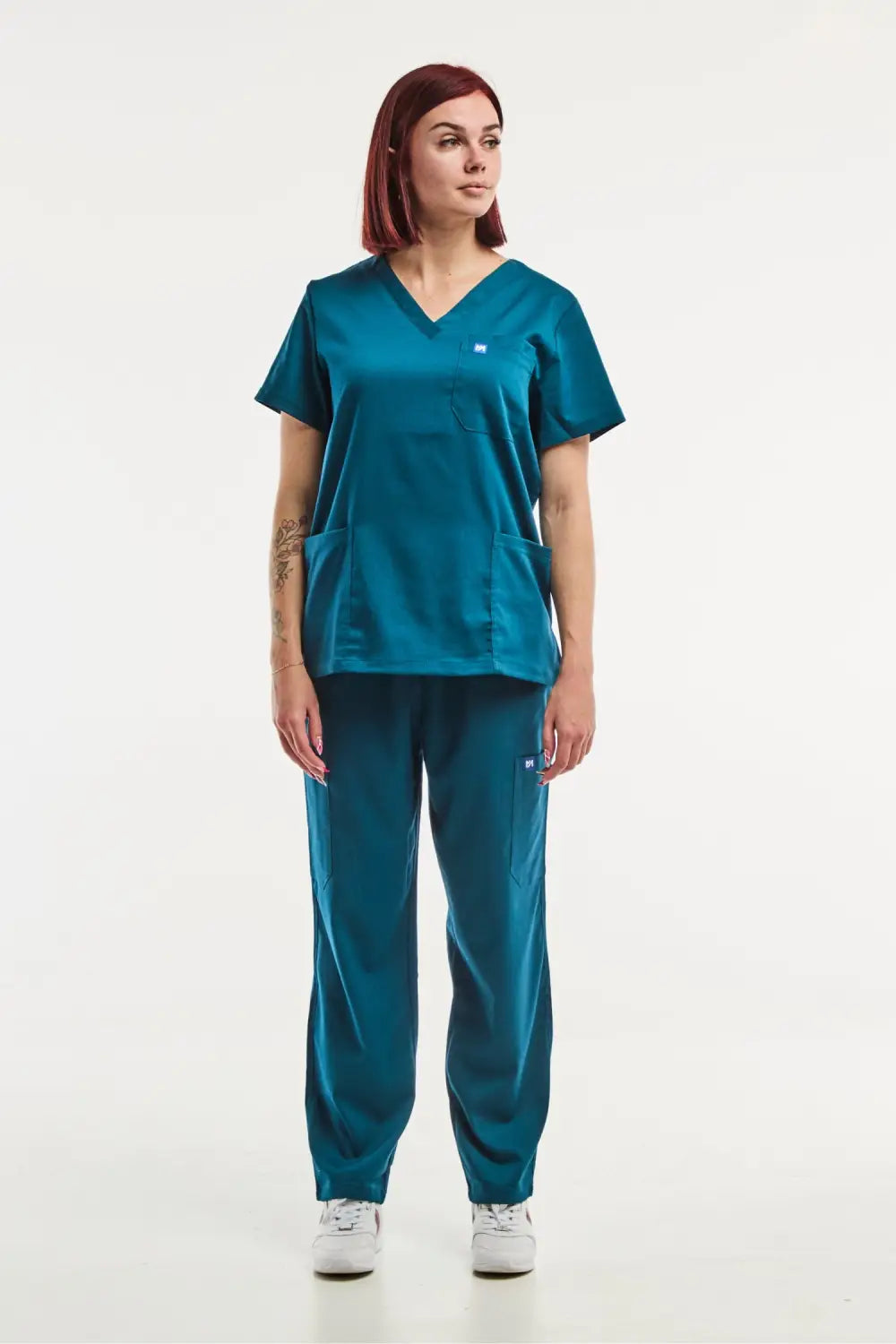 Aelin EMMA tenue médicale femme vert turquoise stretch