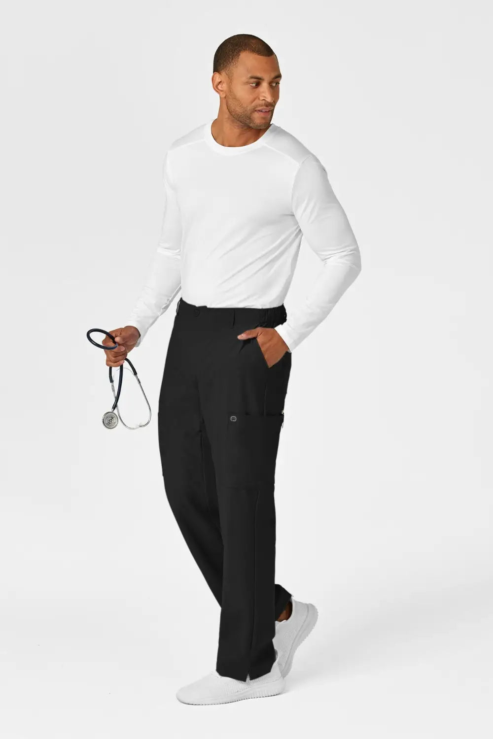 Aelin LUCA W123 pantalon de bloc homme noir microfibre
