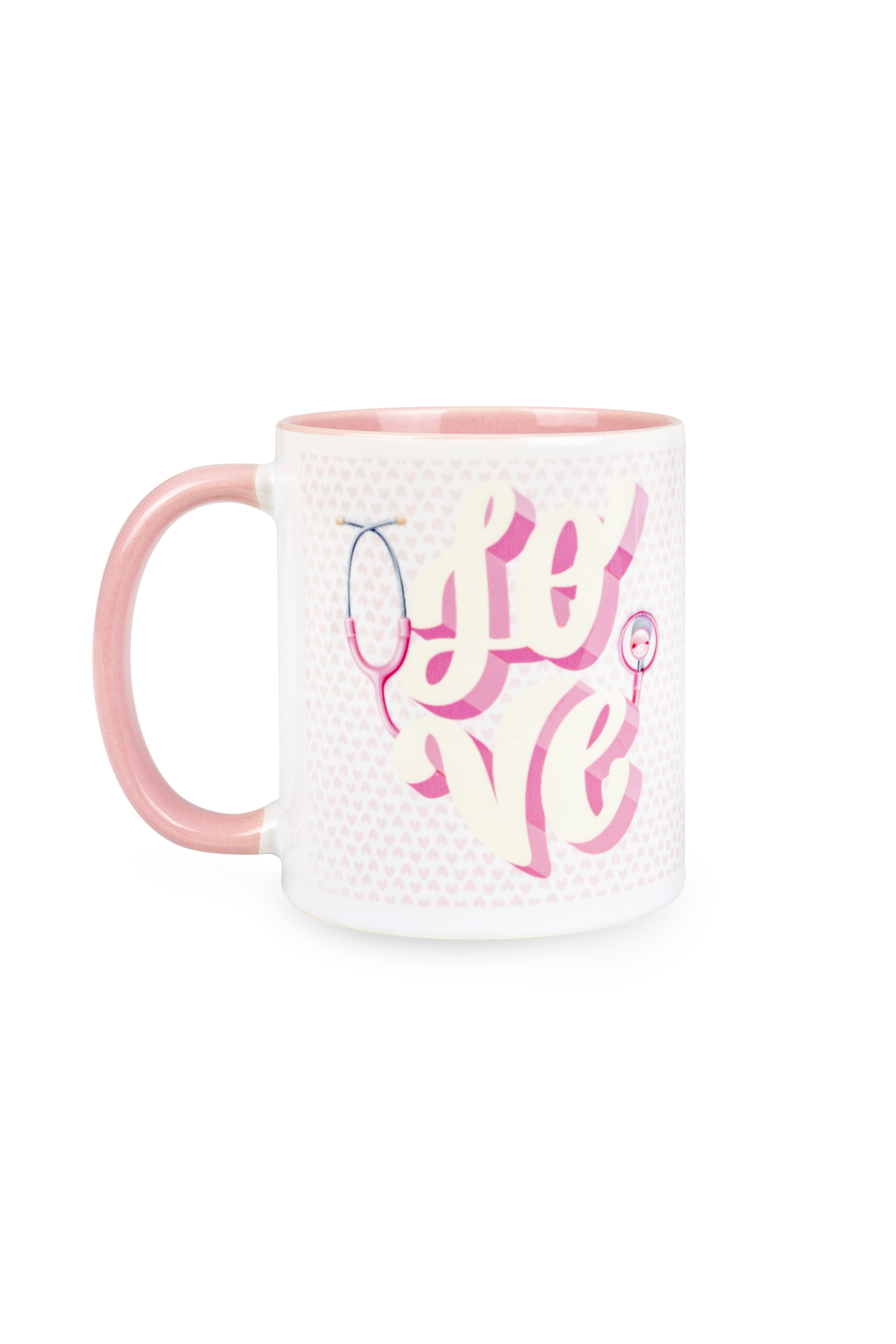 Enfermania Love tasse céramique rose 350 ml