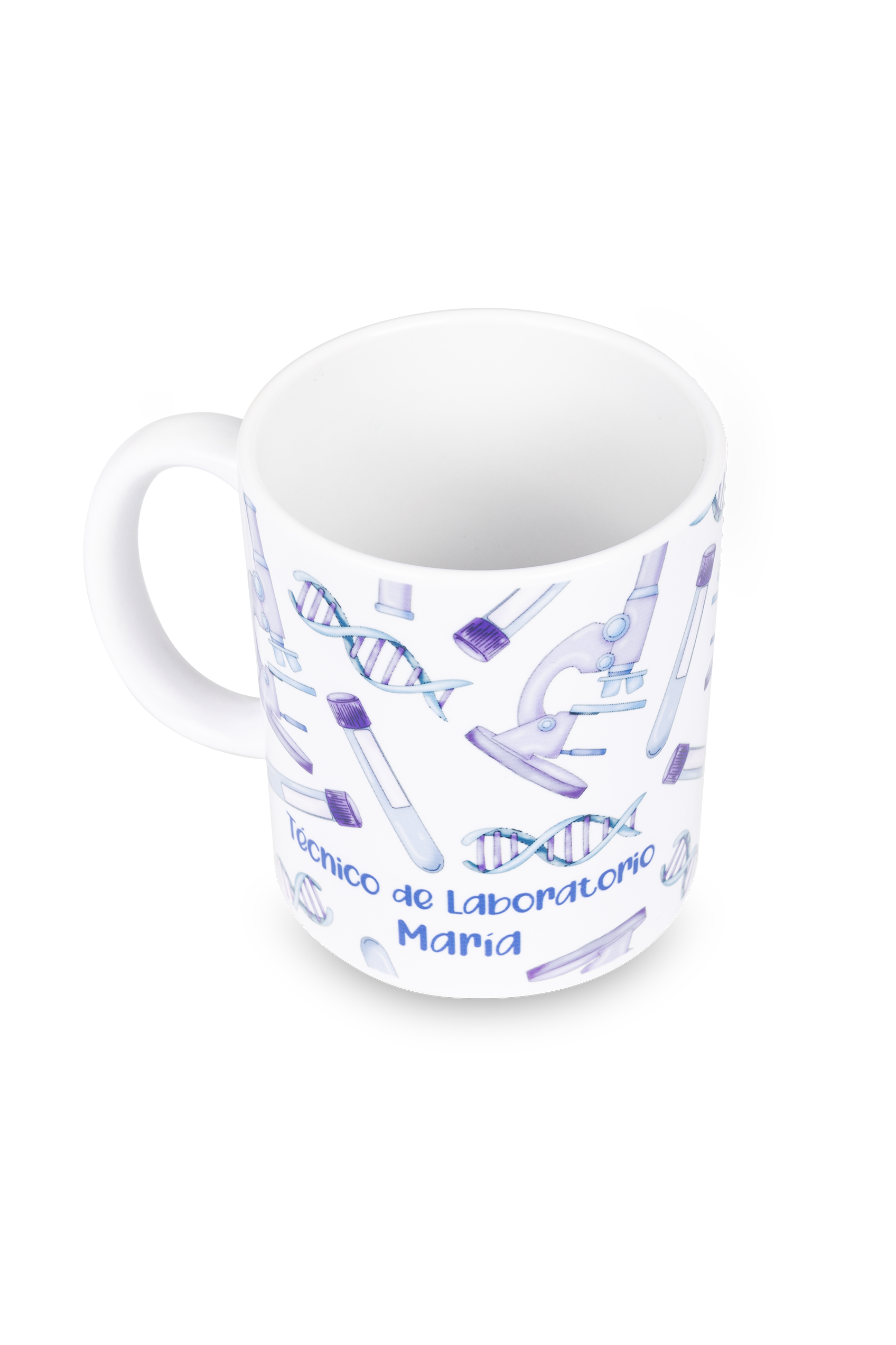 Enfermania Regalos taza mug céramique blanc technicien labo 350 ml