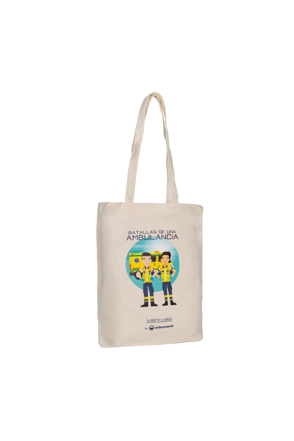 Enfermania Tote Bag Batallas Ambulancia Coton Écru