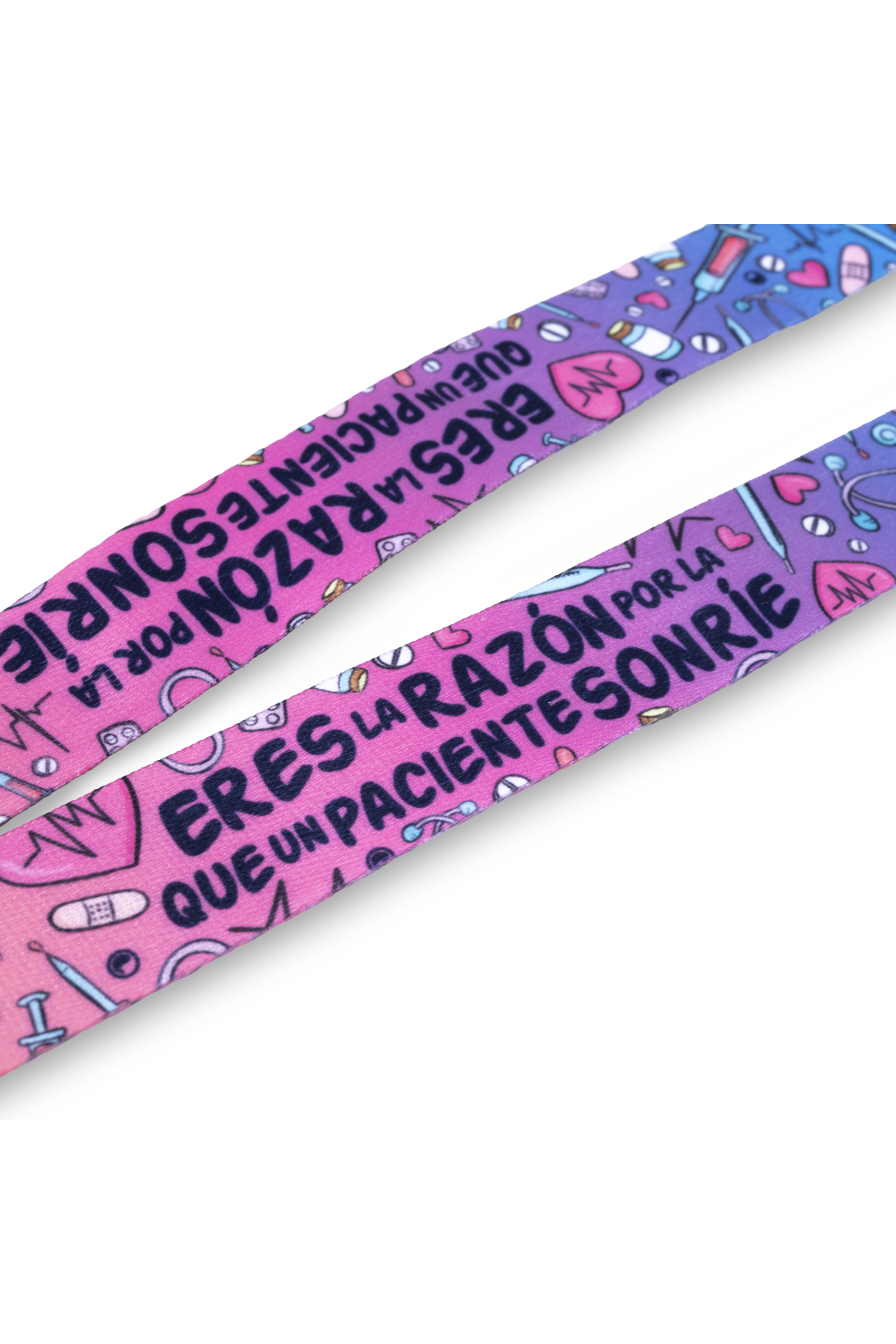 Enfermania Accesorios lanyard tour de cou Colorful badge soignant