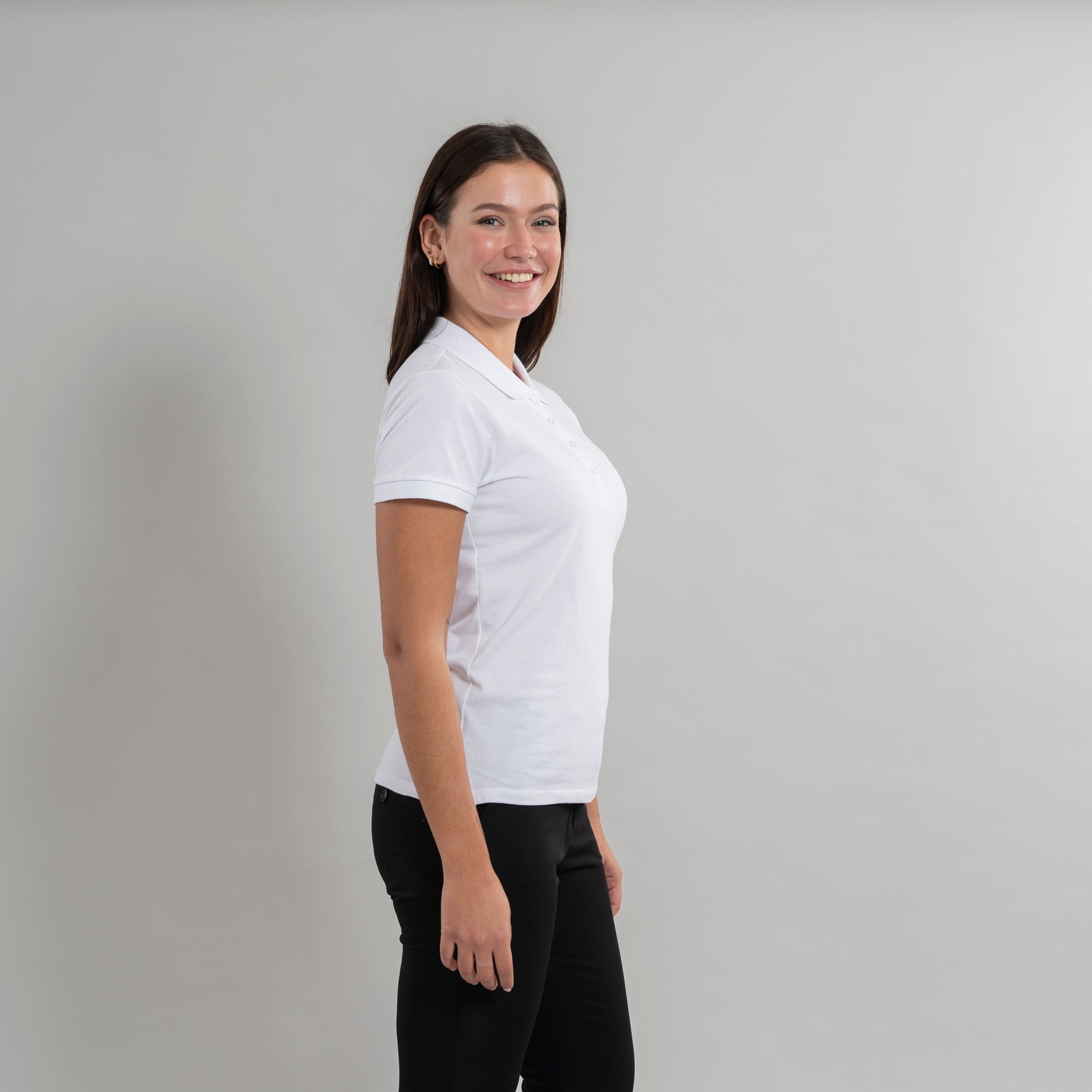 Gary's Olite polo femme noir piqué coton