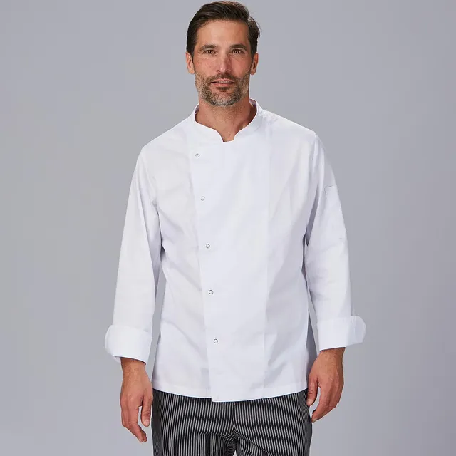GARY'S Ortiz veste cuisine unisexe noire manches longues