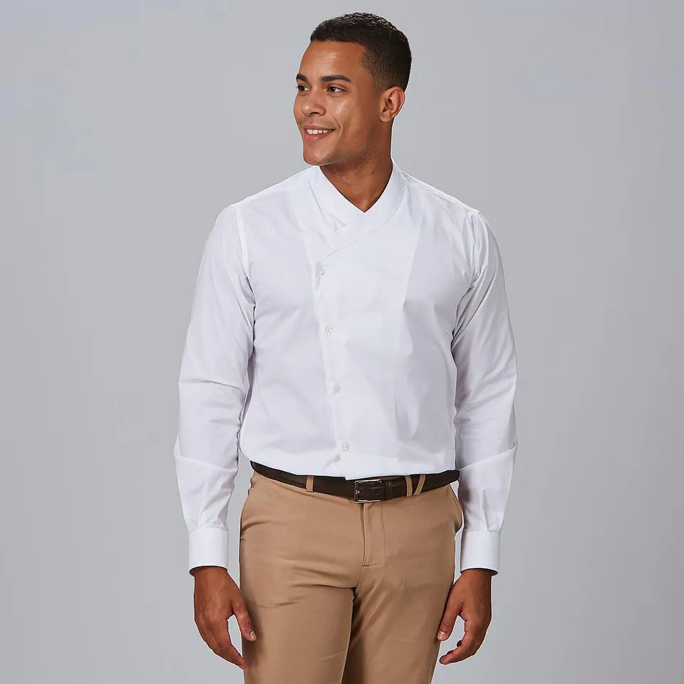 Gary's Shirts Marcello Slim Chef Blanc - Taille M