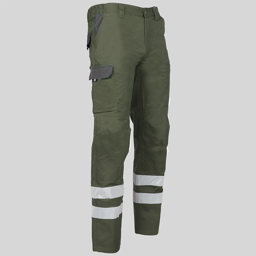 Gary's Pants Arce pantalon unisexe noir/marine bandes