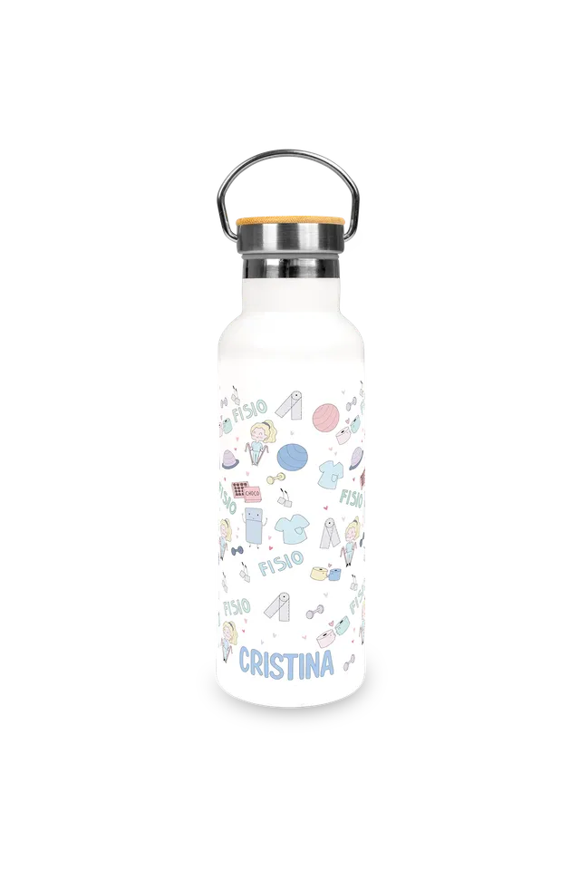 Enfermania Fisio Pastel gourde inox 500ml personnalisable