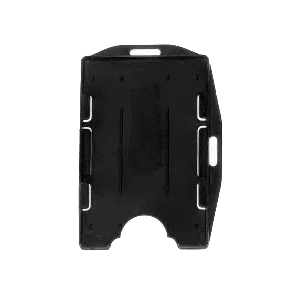 Enfermania Porte-Badge Double Face Bidirectionnel Noir
