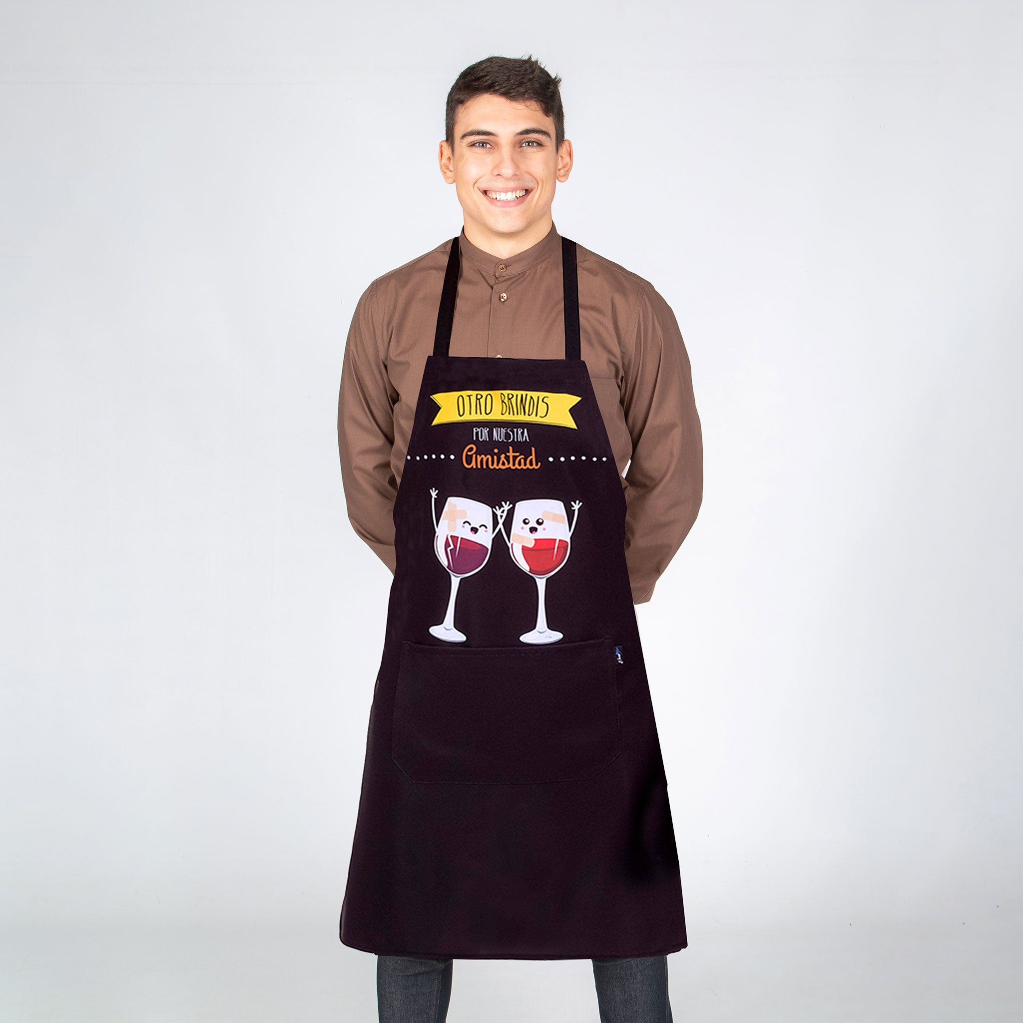 GARY'S Brindis tablier bavette estampé taille unique