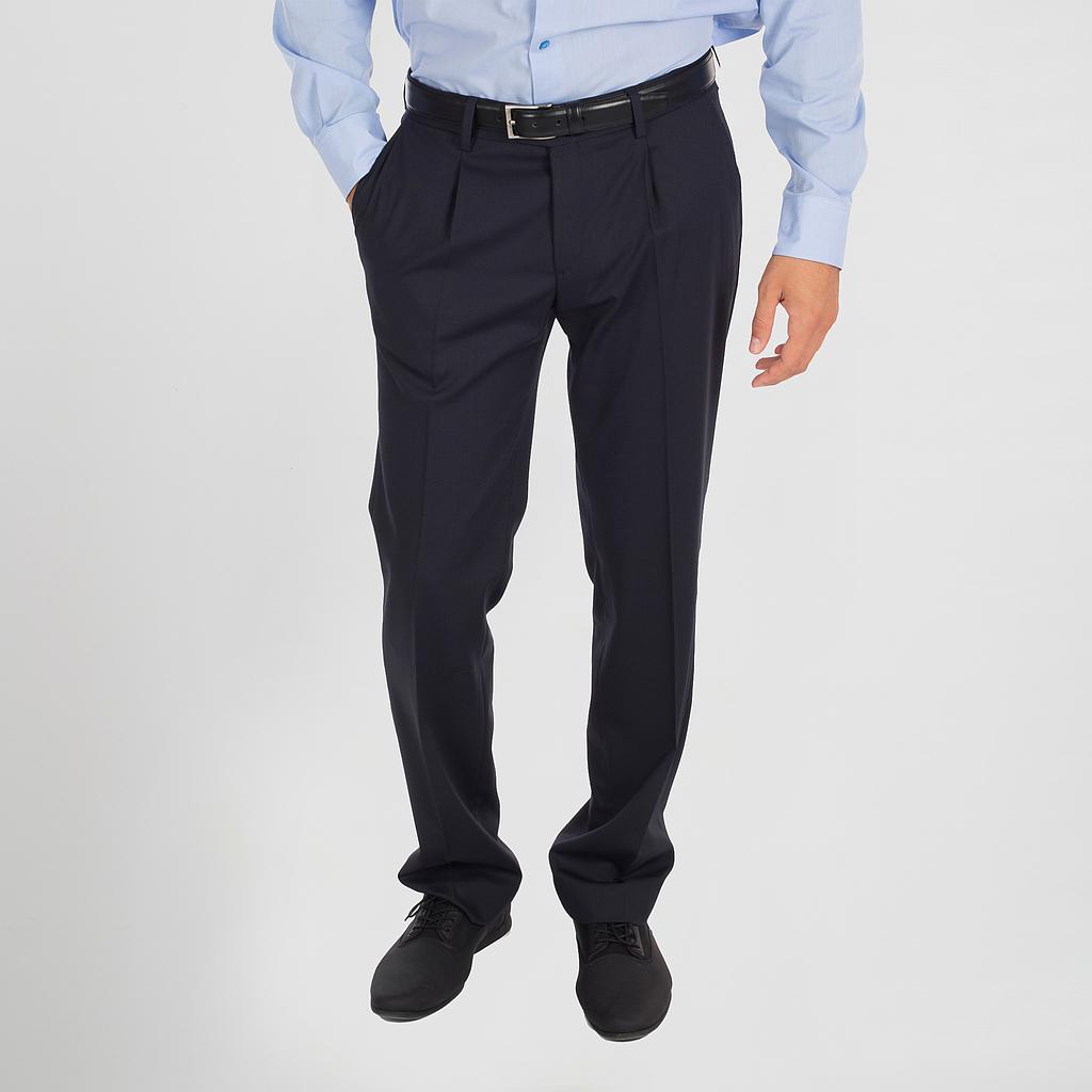 Gary's Pants pantalon homme pinces noir 48 comfort laine