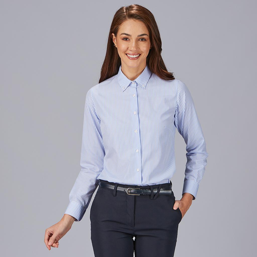 Gary's Annalisa chemise femme rayée bleue slim