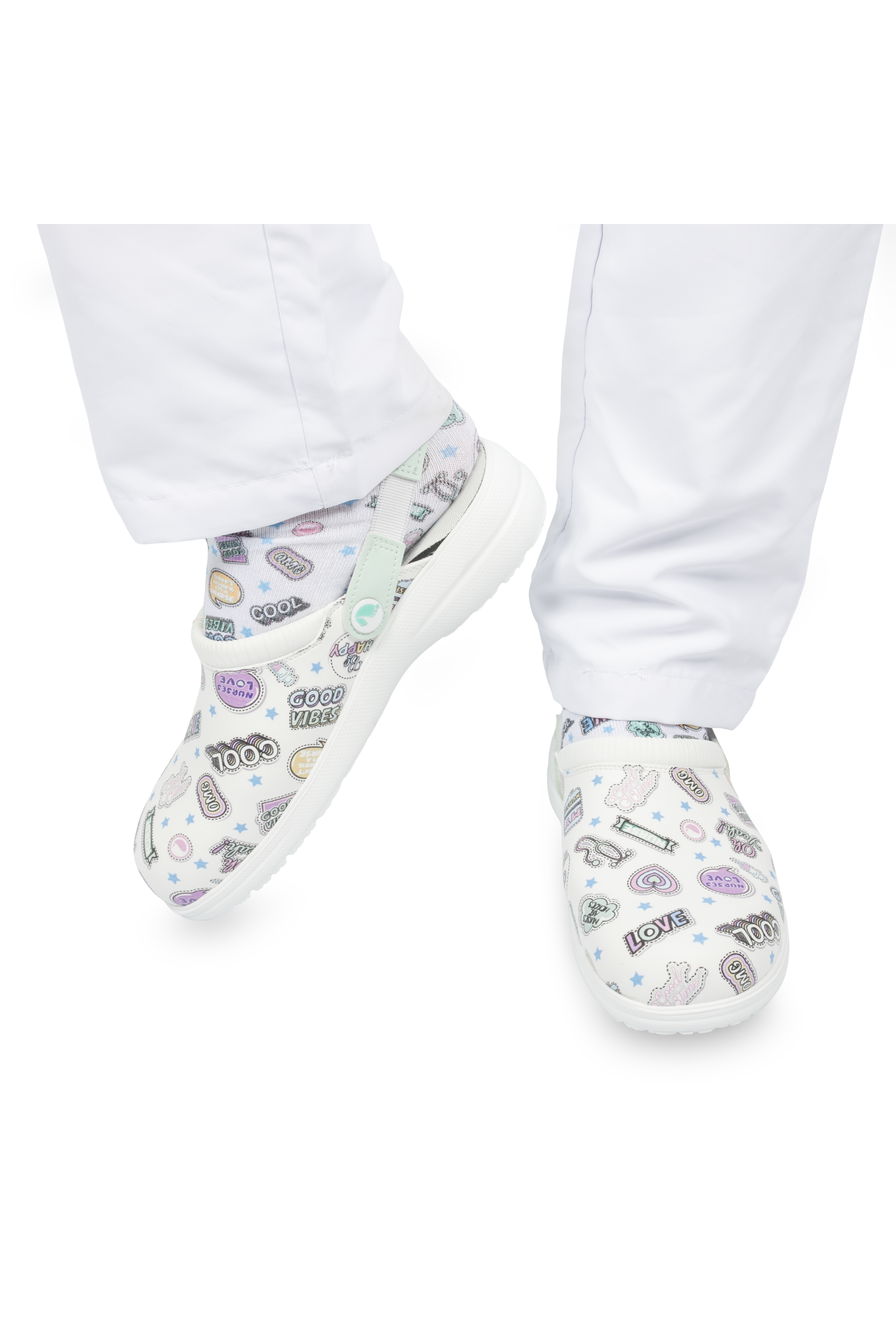 Enfermania Stickers Sabots Médicaux Vegan Taille 38