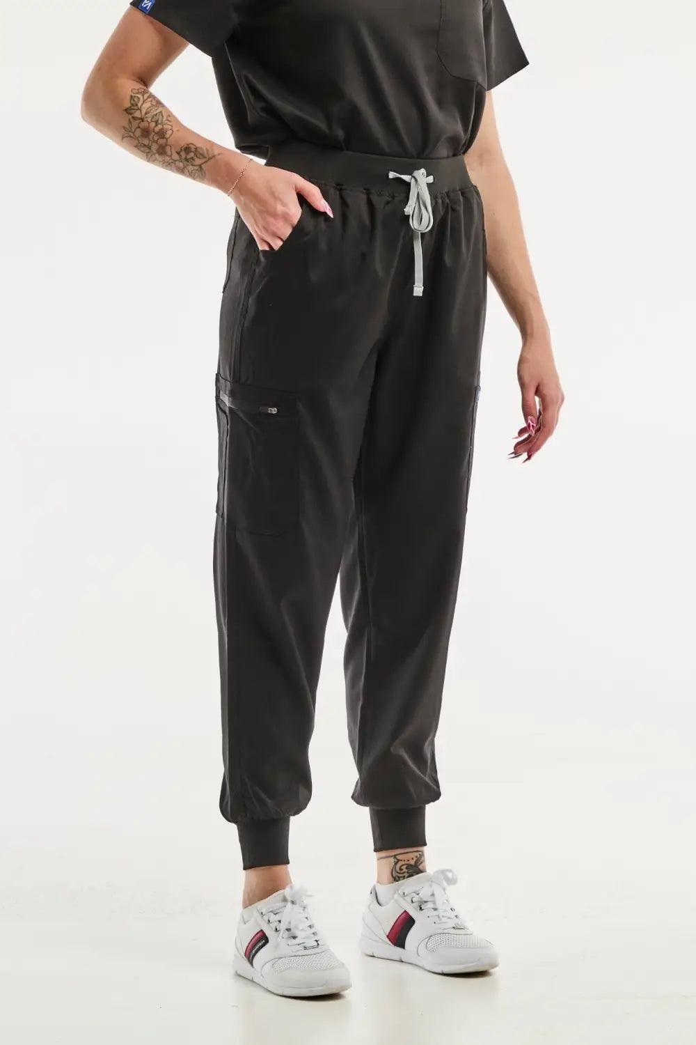 Aelin EMMA Jogger pantalon médical femme noir