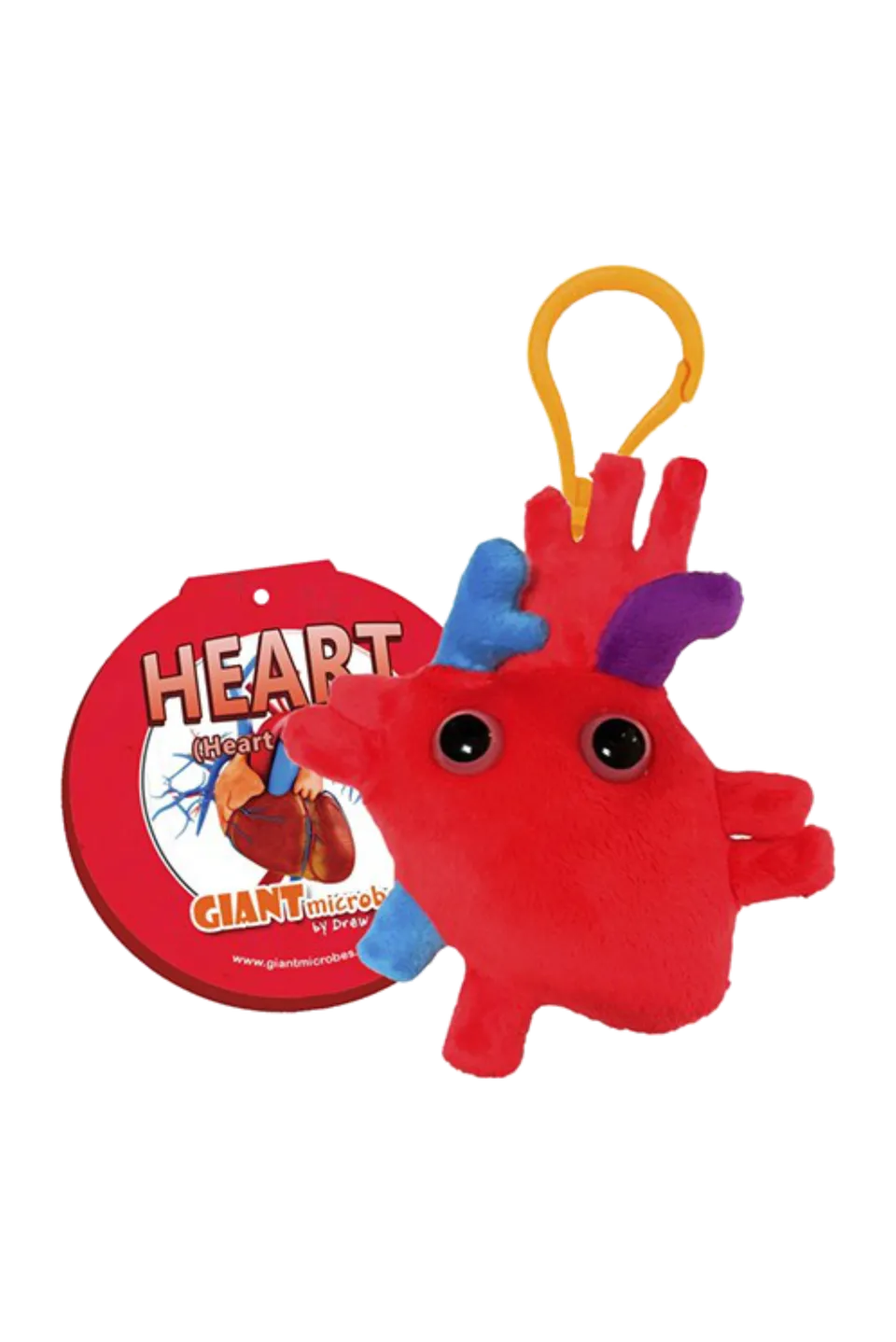 Enfermania Regalos Porte-clés cœur Giantmicrobe 10 cm