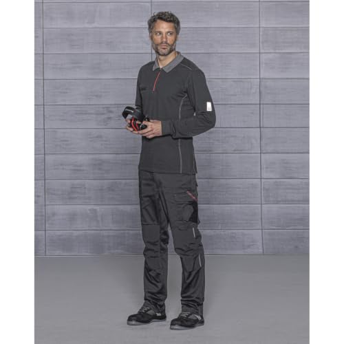 Würth MODYF Stretch X Polo Manches Longues Anthracite XXL