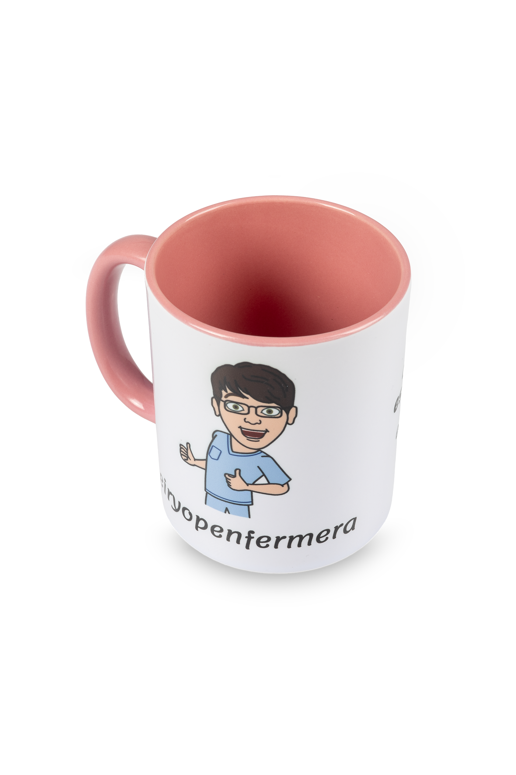 Enfermania Regalos mug céramique rose Eiryopenfermera 350 ml