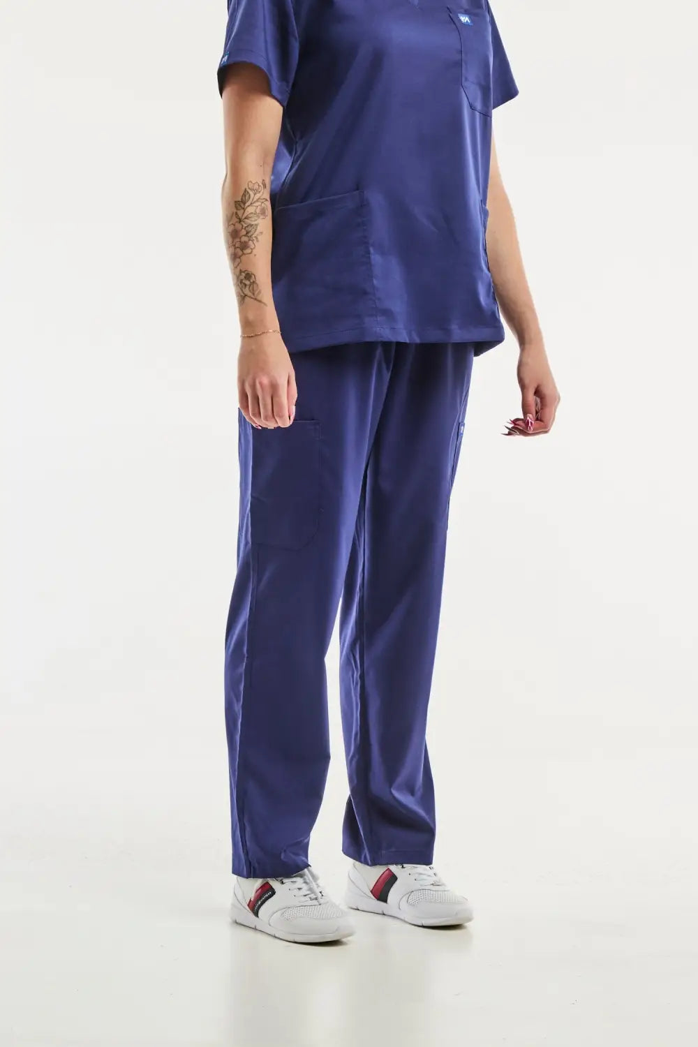 Aelin EMMA Pantalon médical Bleu Marine Femme stretch