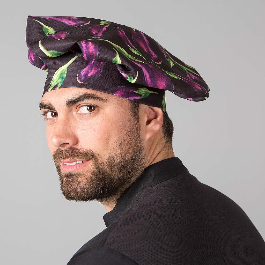 Gary's Classic Chef toque velcro imprimé araignée gris