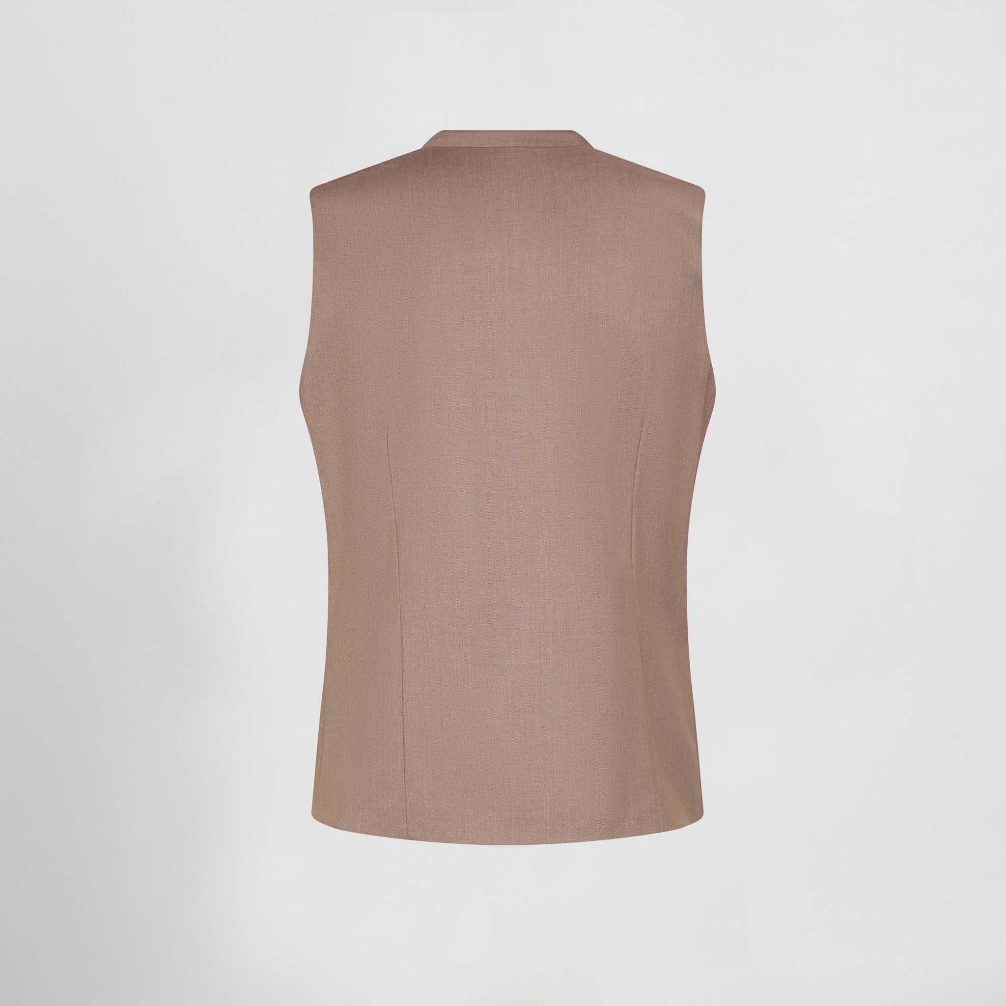 Gary's Vests Giron gilet serveur marine col mao stretch
