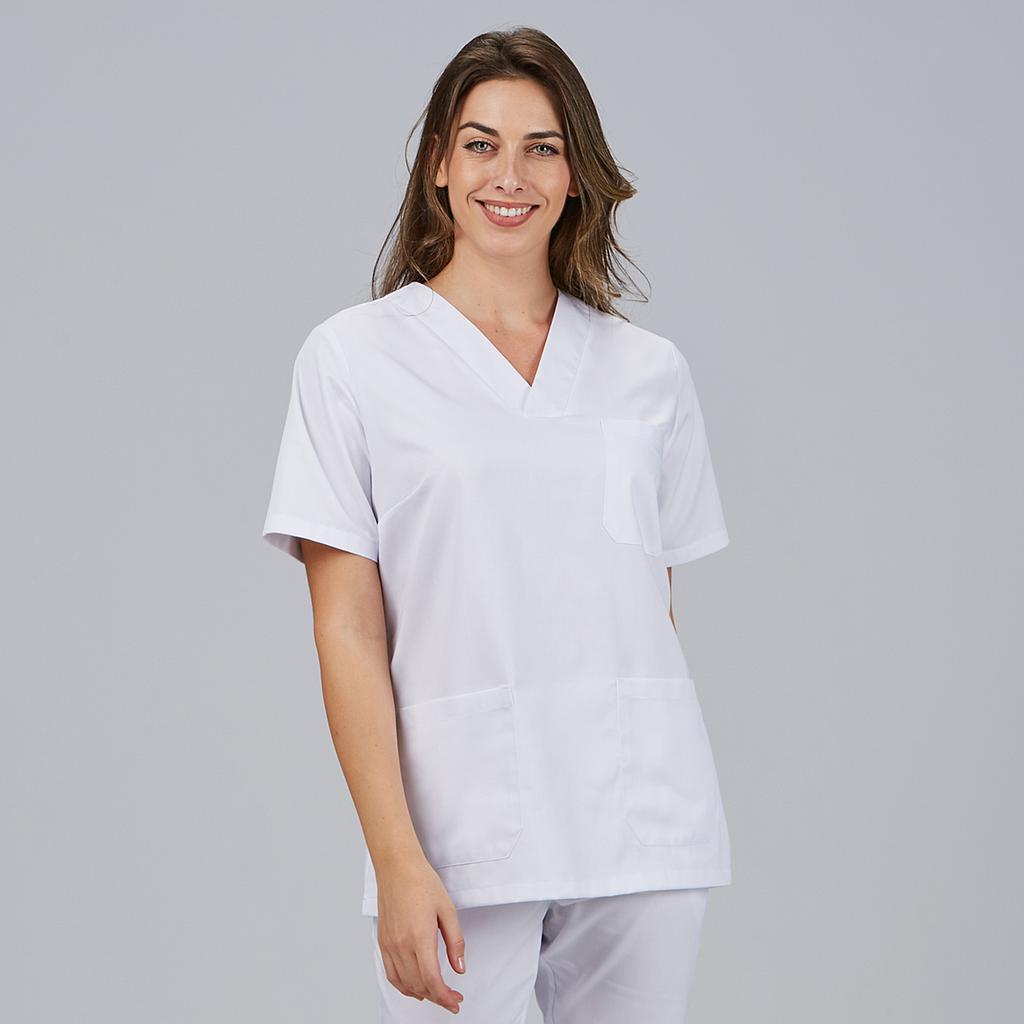 Gary's Medical Blouse médicale femme blanche manches courtes
