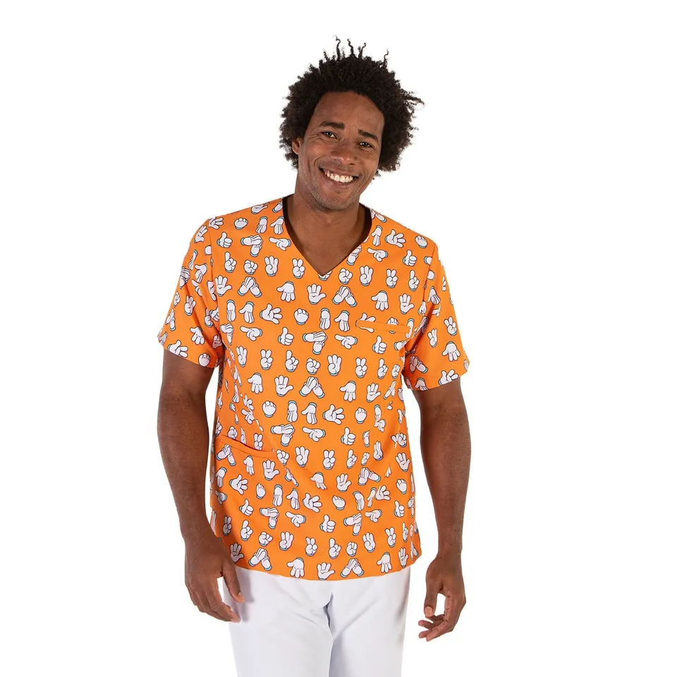Enfermania Manitas blouse médicale pêche taille M transpirable