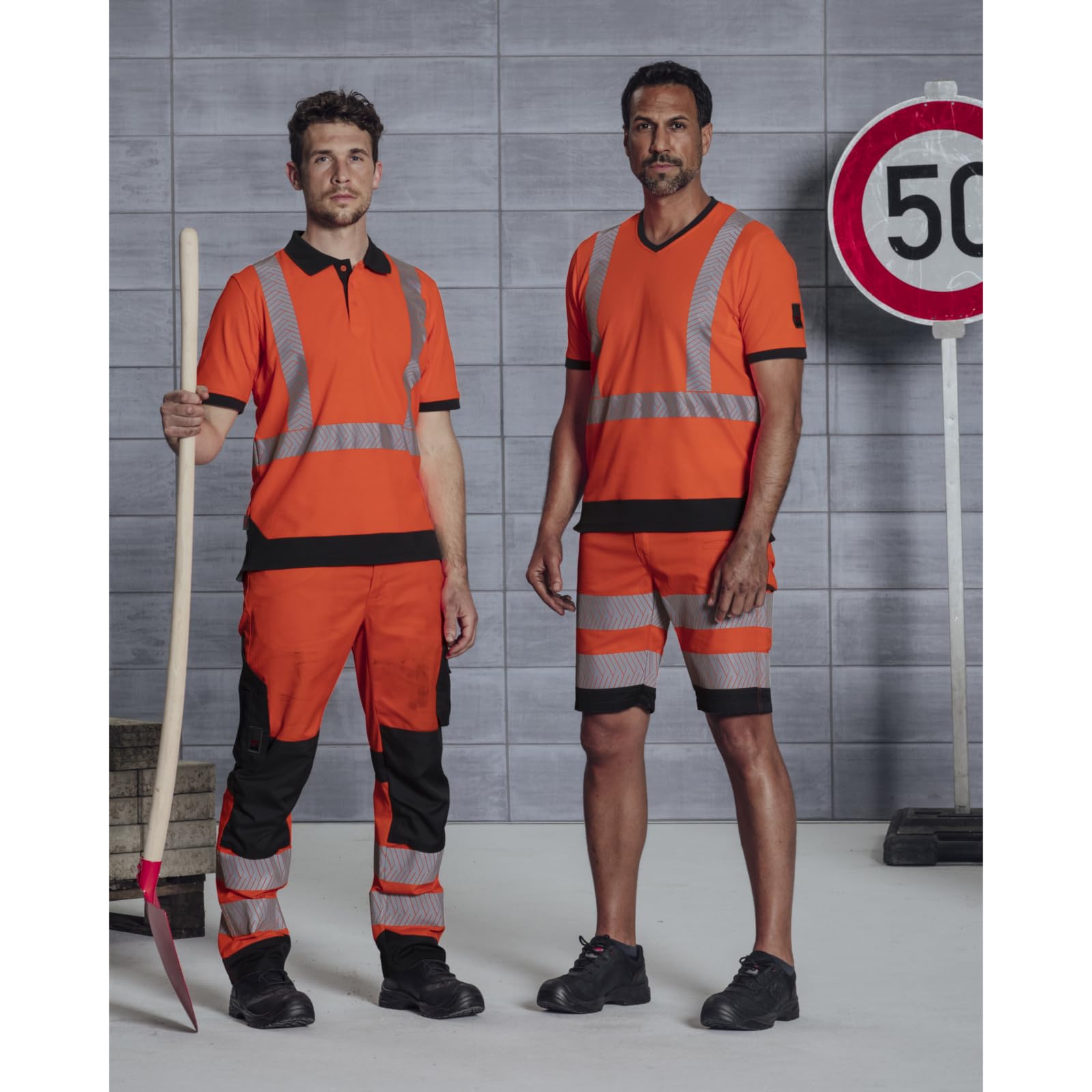 Würth MODYF Fluo bermuda travail orange fluo 44