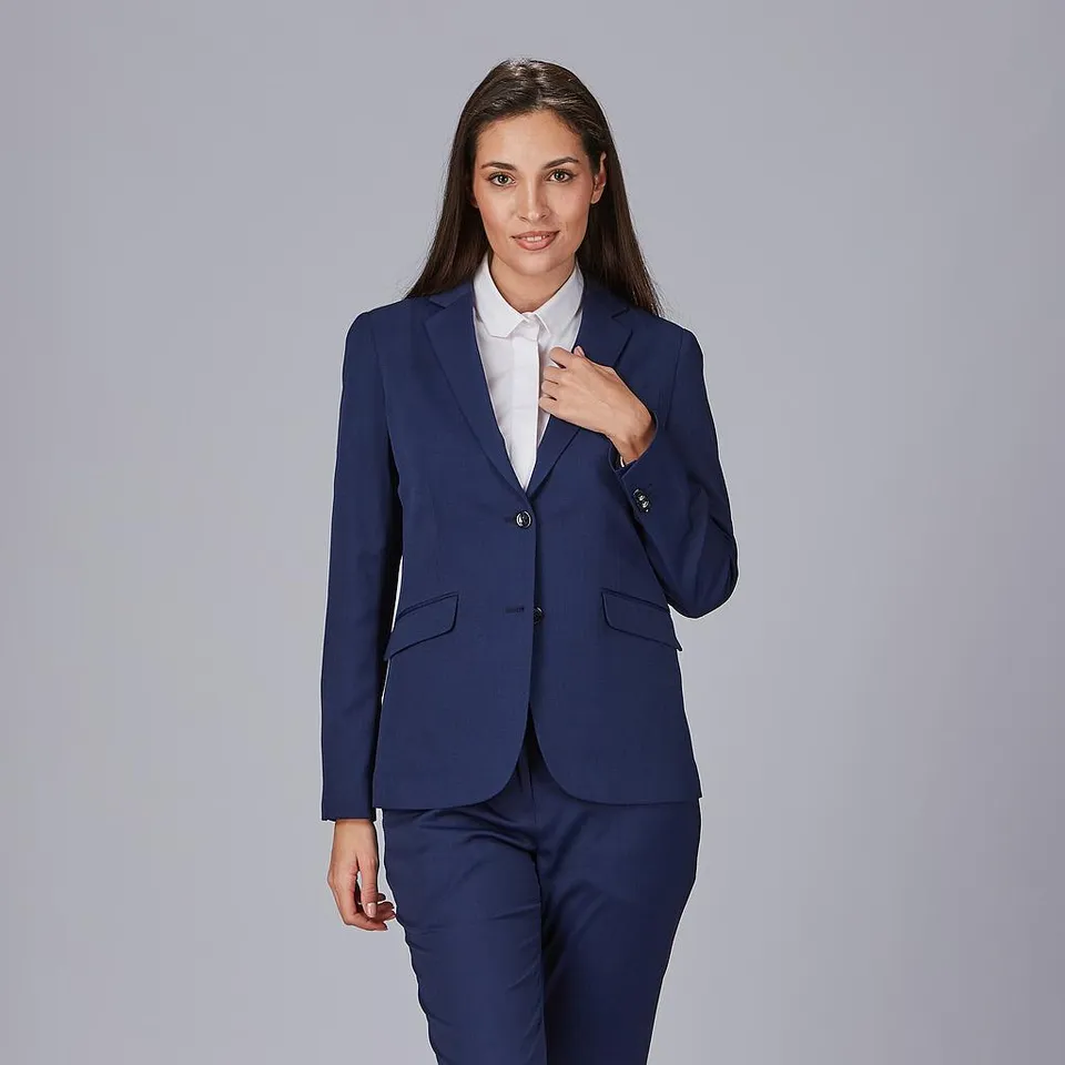 GARY'S Taffora Blazer Femme Noir 2 Boutons Stretch
