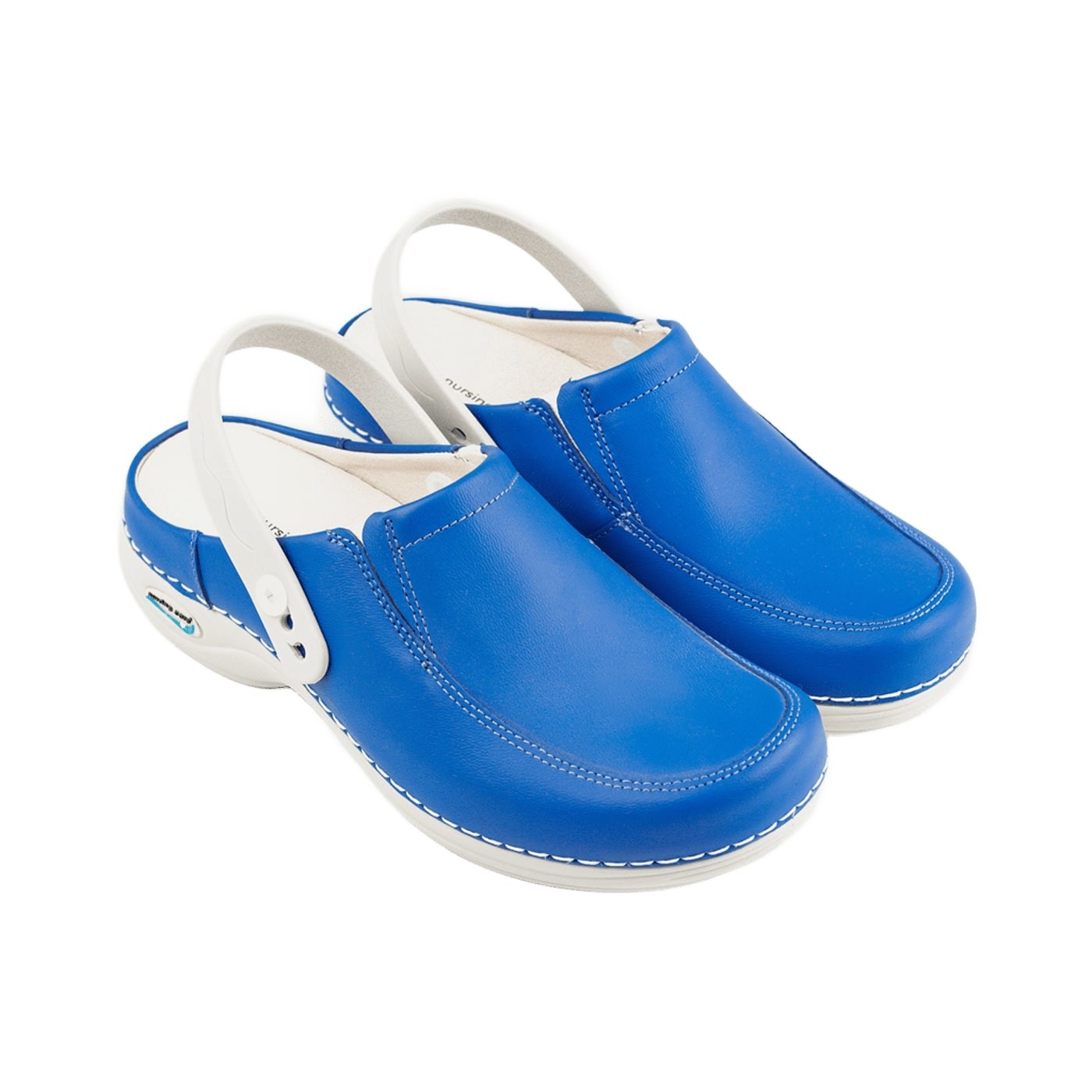 Enfermania Wash'Go sabot de travail cuir blanc lavable - Taille 40