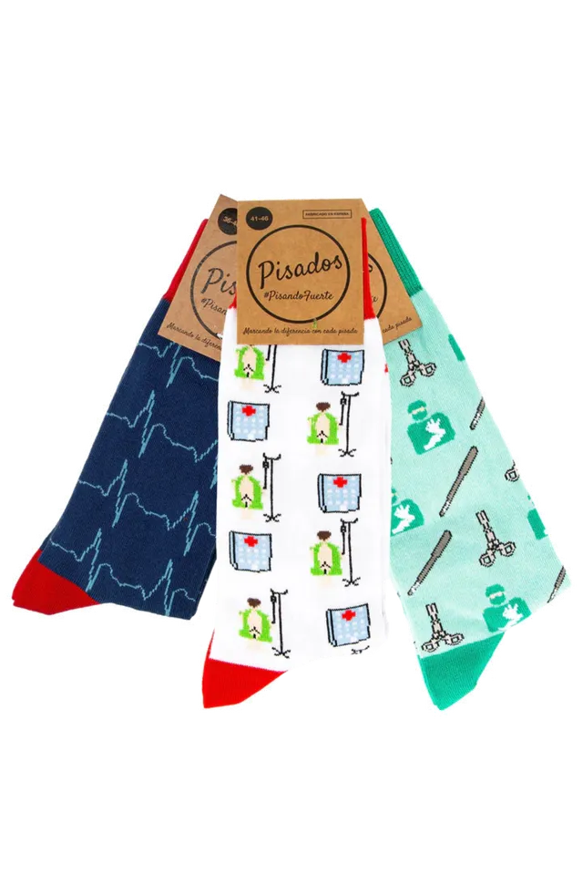 Enfermania Ropa pack 3 socquettes fantaisie 36-40