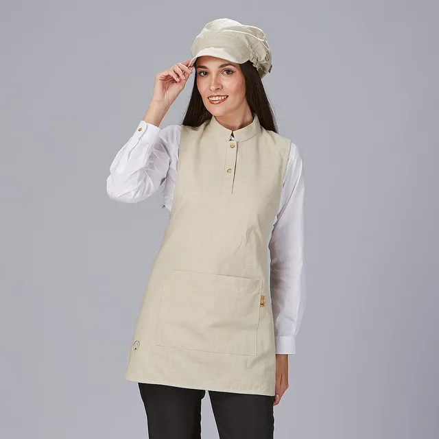 Gary's Chasubles tablier beige coton bio taille unique