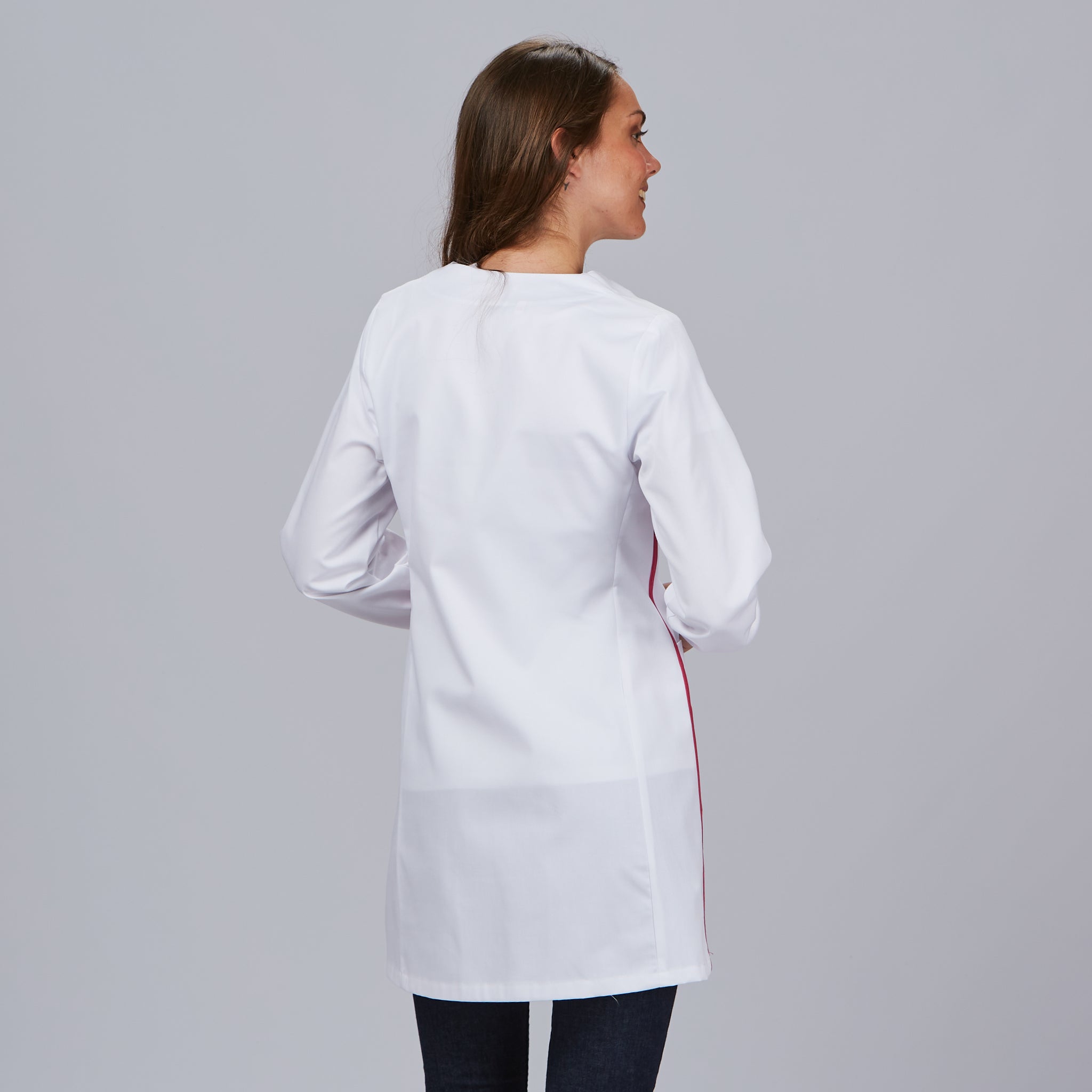 Gary's Colours Blouse blanche femme zip manches longues