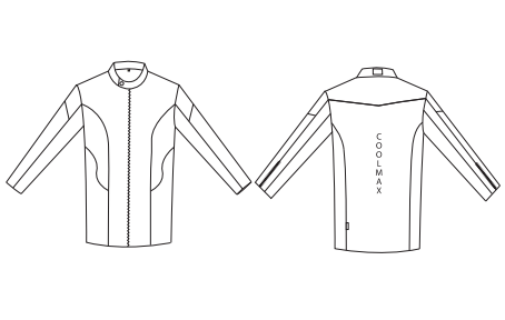 GARY'S Hipnos veste de cuisine blanche zip XS