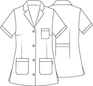 GARY'S Robes Scrub blouse femme blanche M