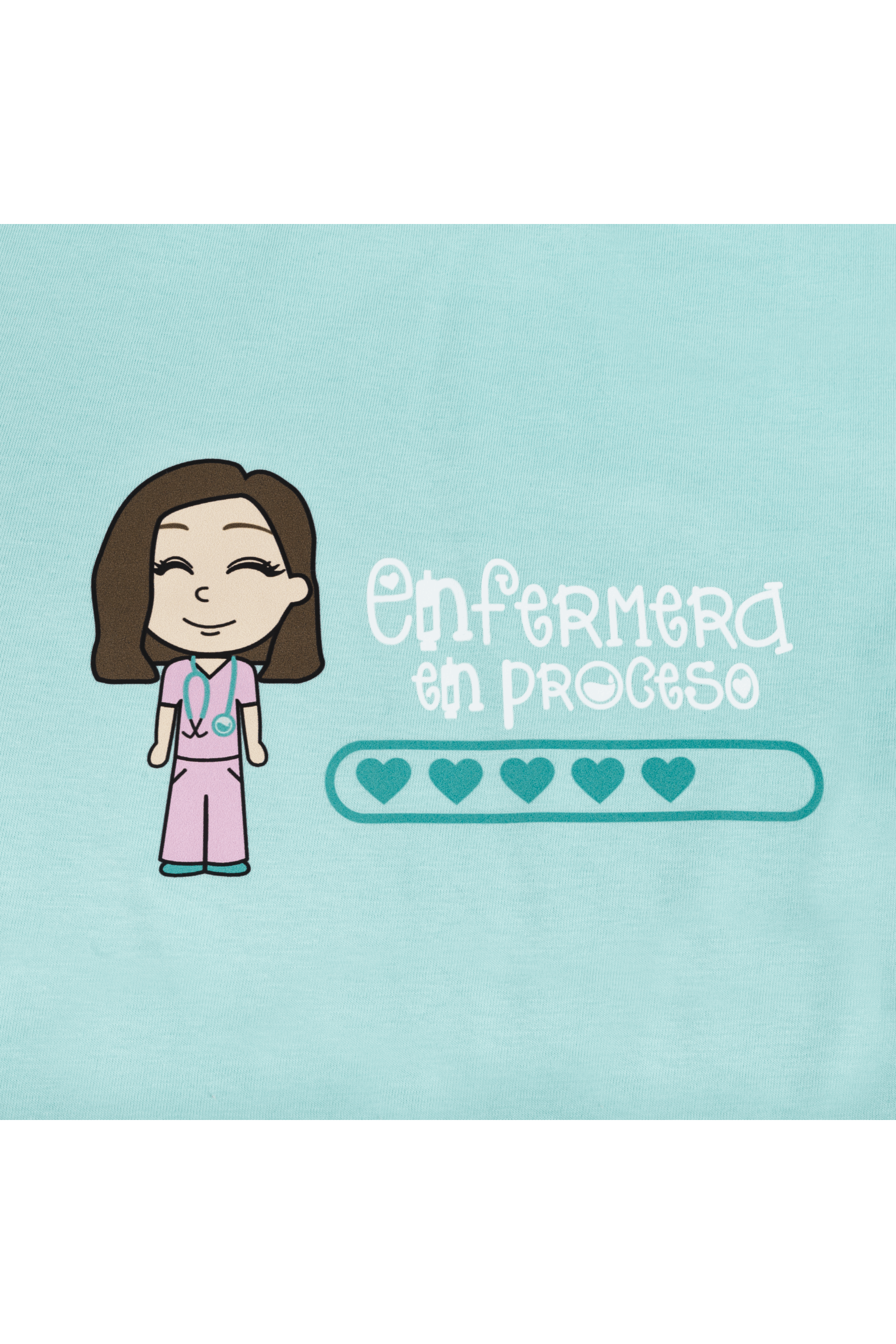Enfermania Eco t-shirt femme Aqua coton bio S-2XL
