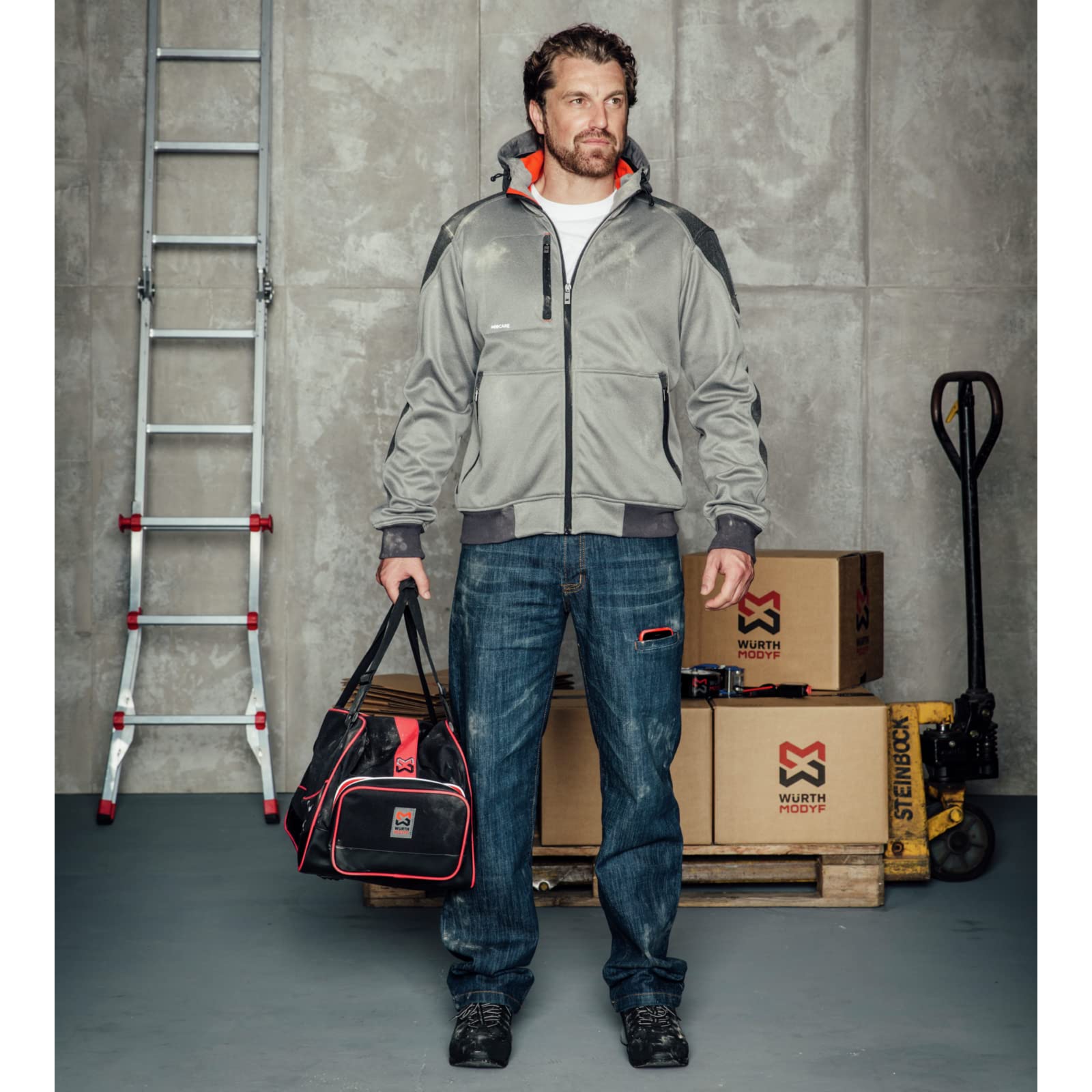 Würth MODYF Pegasus softshell travail grise M respirante