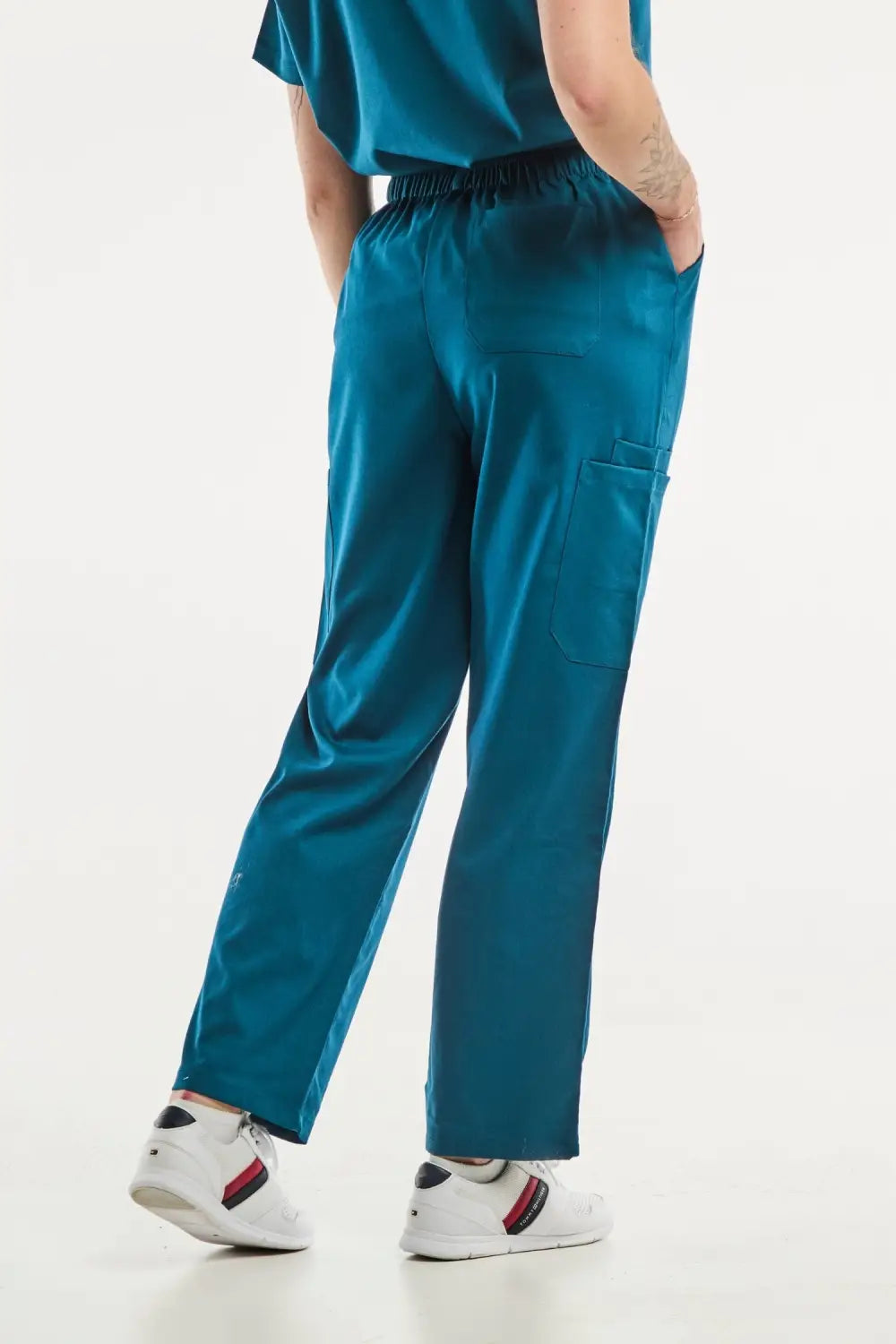 Aelin Emma Vert Turquoise pantalon médical femme poches