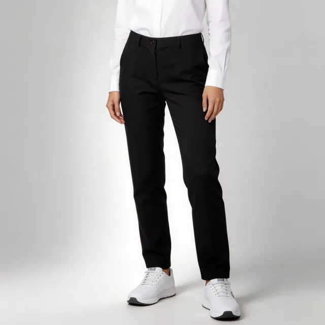 GARY'S pantalon serveuse microfibre noir femme