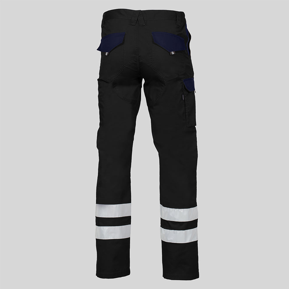 Gary's Pants Arce pantalon unisexe noir/marine bandes